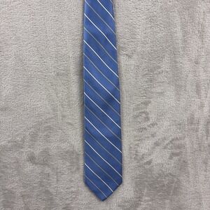 Brooks Brothers Silk Necktie Mens Blue Striped Italian‎ Fabric Dress